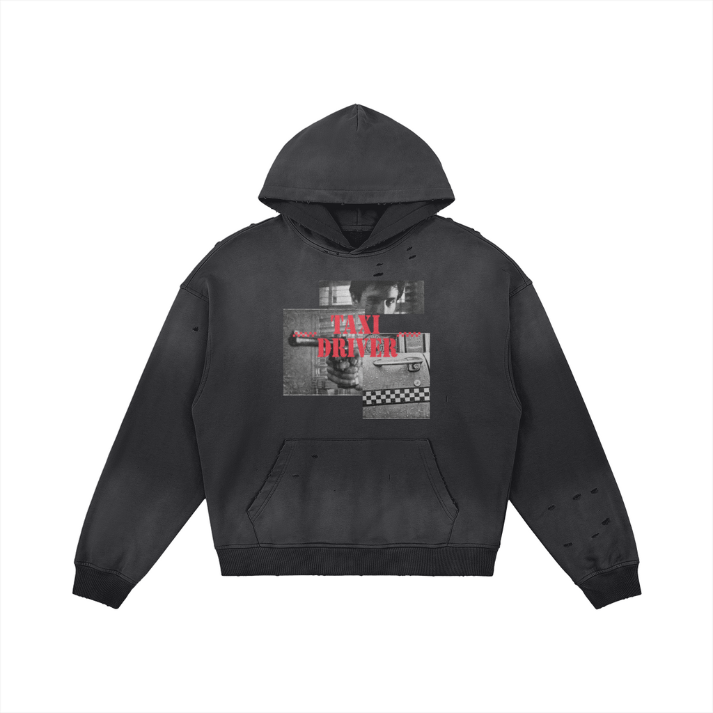 Taxi Driver Distressed Hoodie