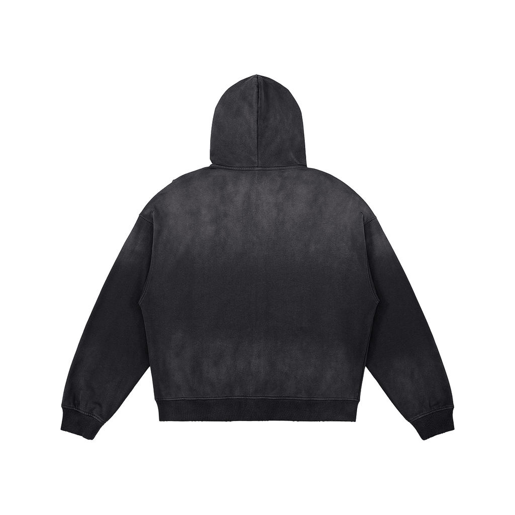 Fight Club Distressed Zip Hoodie